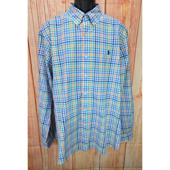 Ralph Lauren Mens XL Multicolor Plaid Button-Down Shirt XL - Picture 1 of 7
